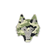 Camo Icon Wolf Chenille Patch - Arctic/Dark Grey
