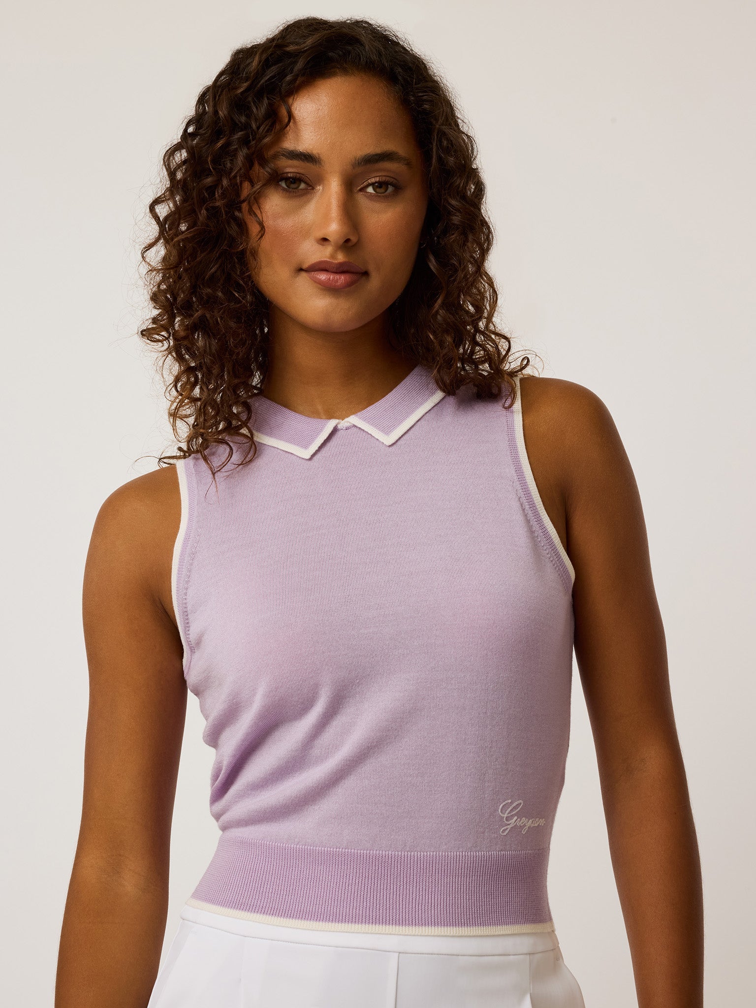 Bardot Greyson Sleeveless Sweater Polo