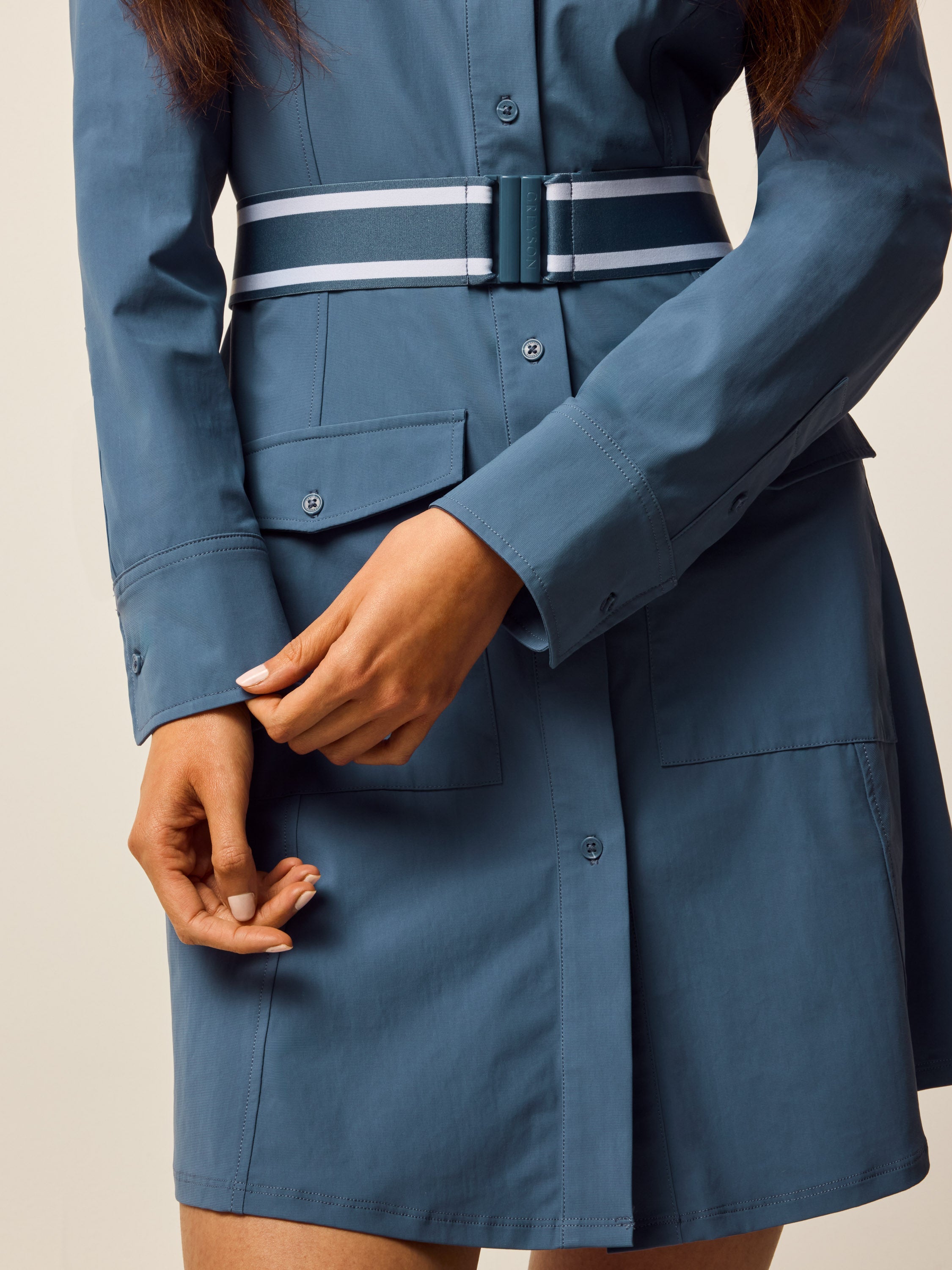 Phoenix Long Sleeve Belted Dress