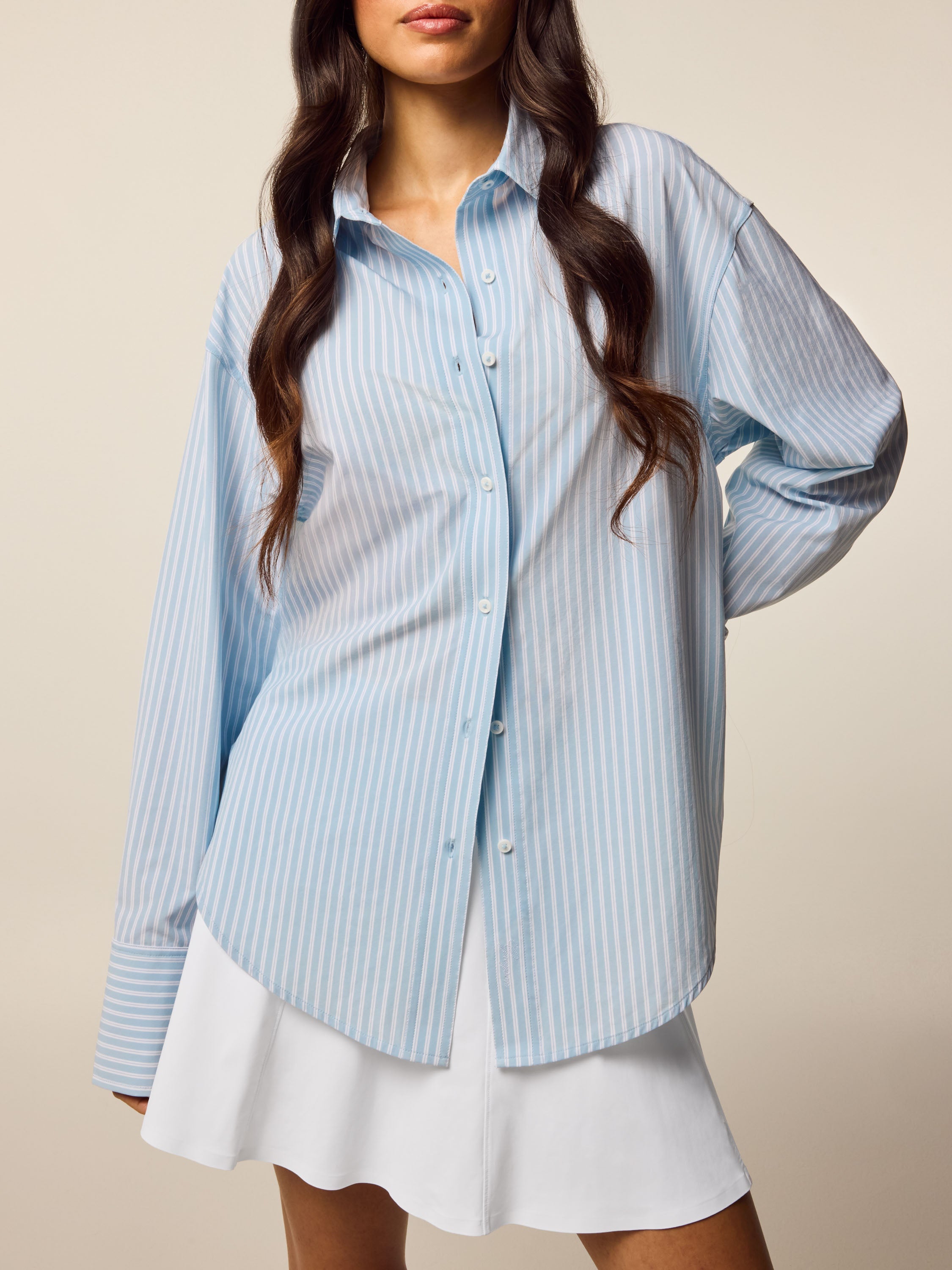 Ashe Windsor Stripe Button-Down Shirt