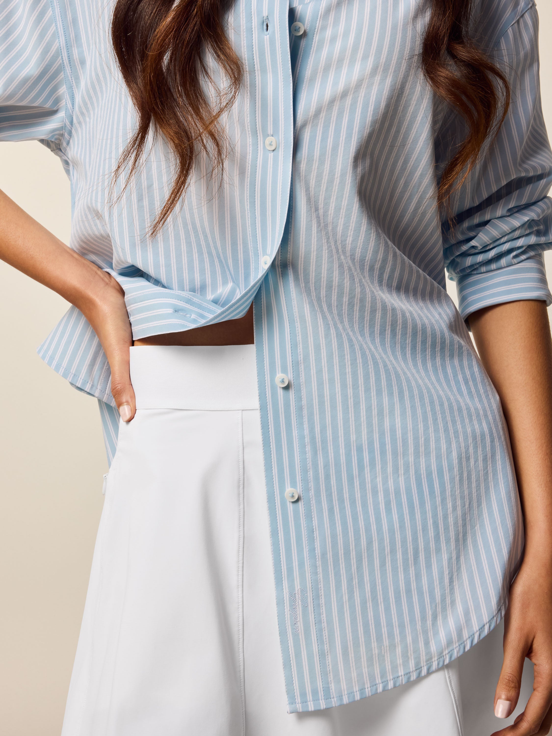 Ashe Windsor Stripe Button-Down Shirt