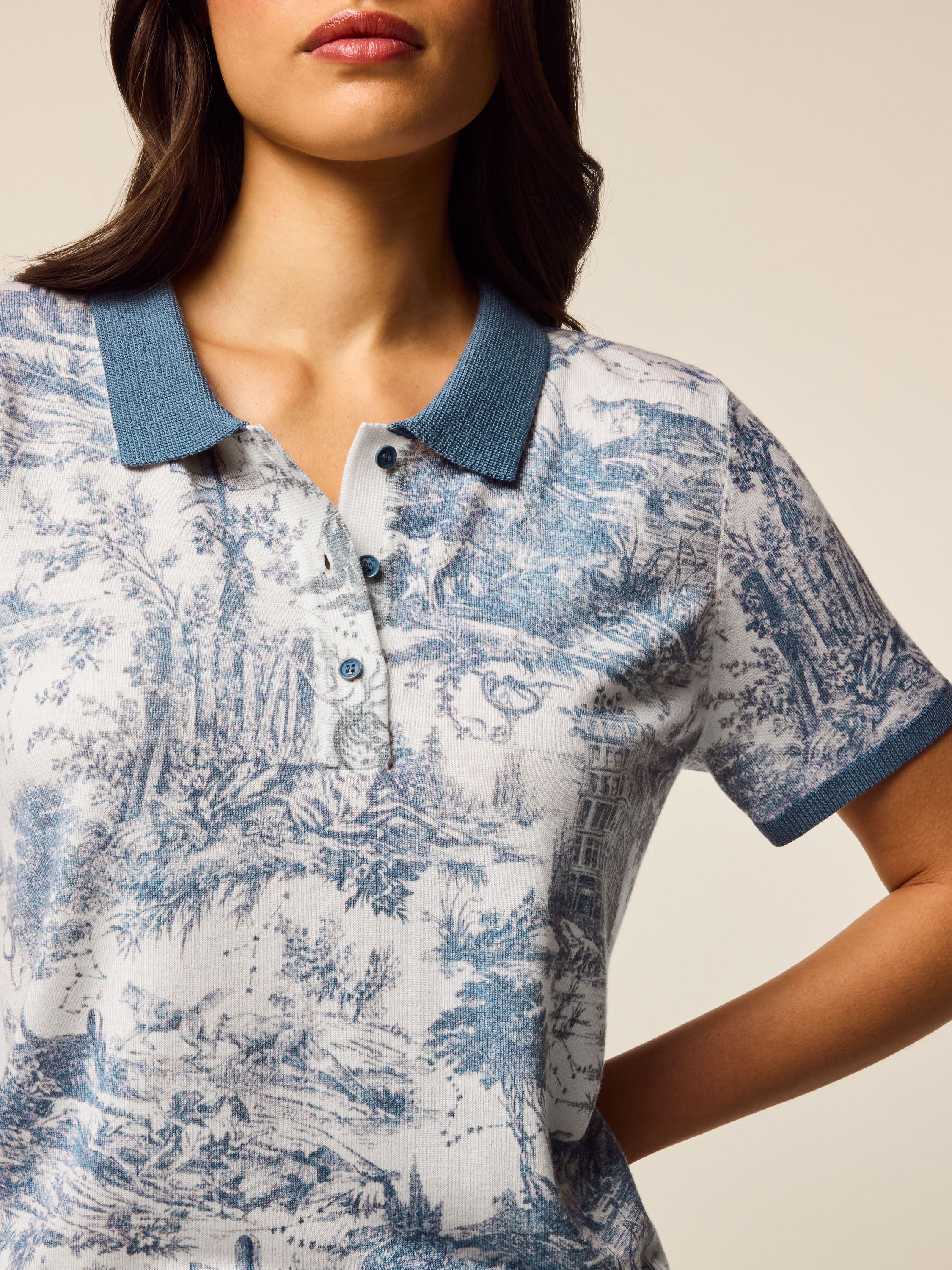 Bardot Huntress Toile Short Sleeve Sweater