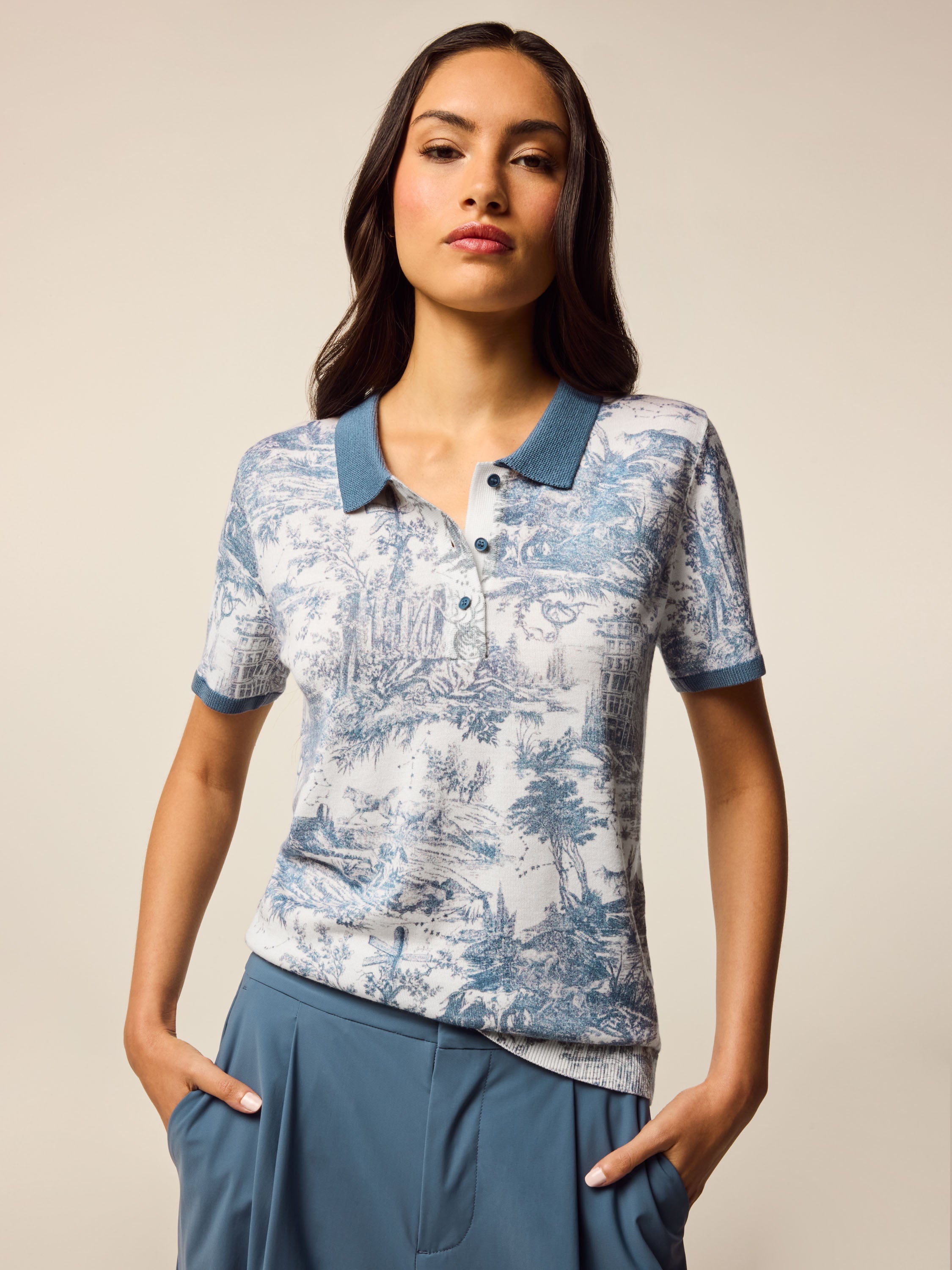 Bardot Huntress Toile Short Sleeve Sweater
