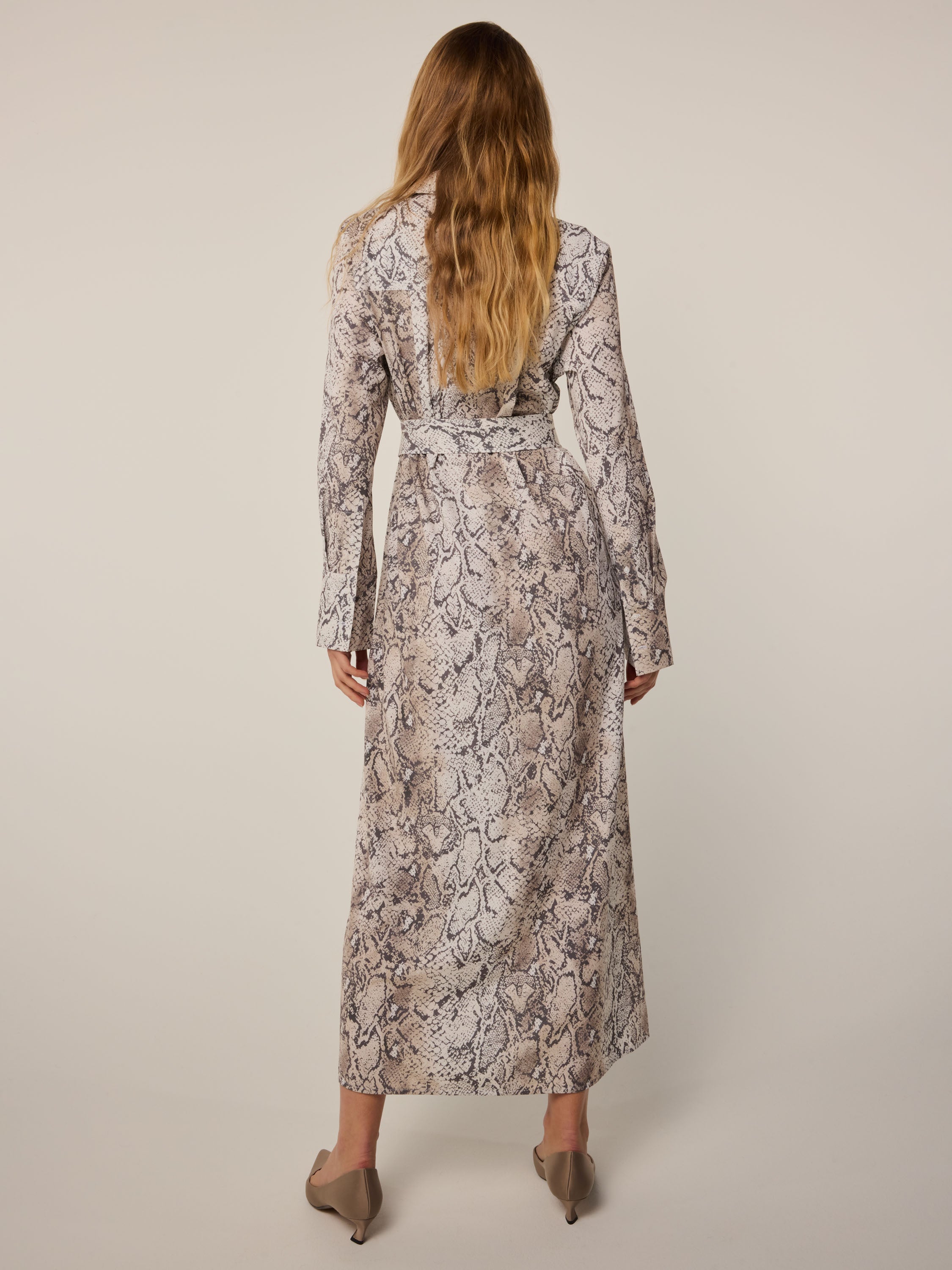 Ashe Wolf Scales Shirt Dress