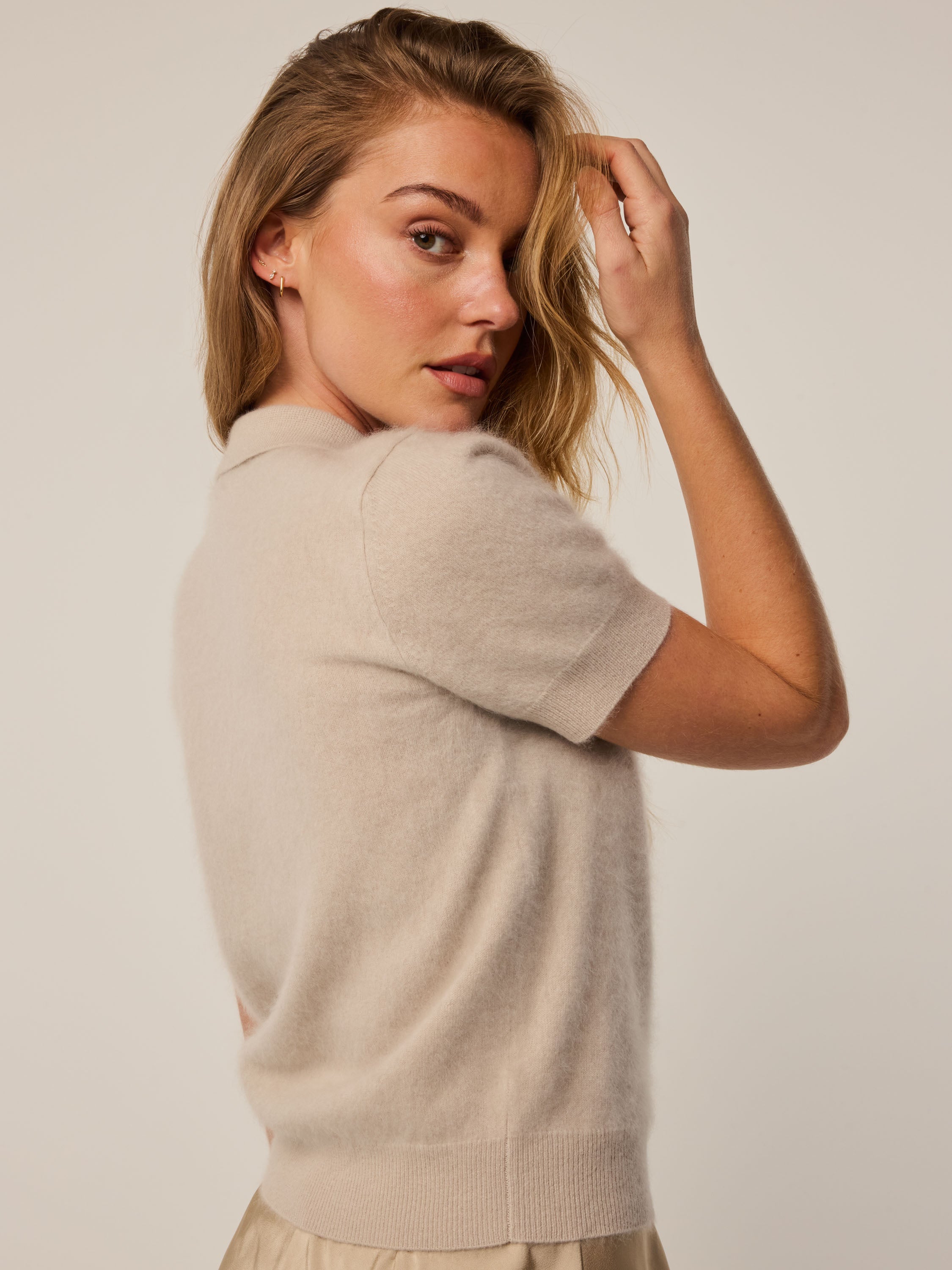 Bardot Brushed Short Sleeve Sweater