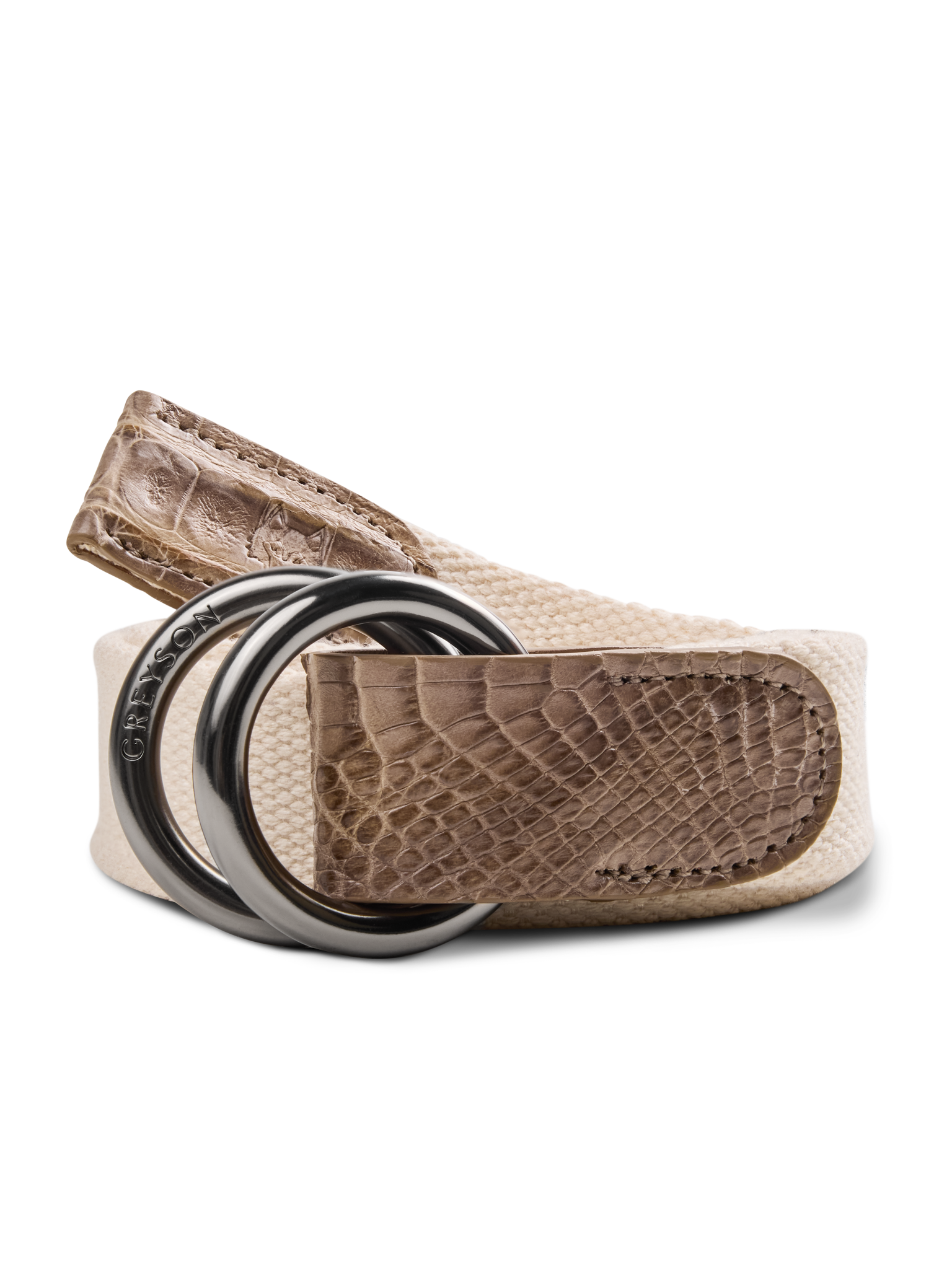 Canvas Croc O-Ring Belt