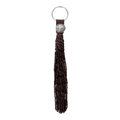 Bison Coin Braided Leather Keychain