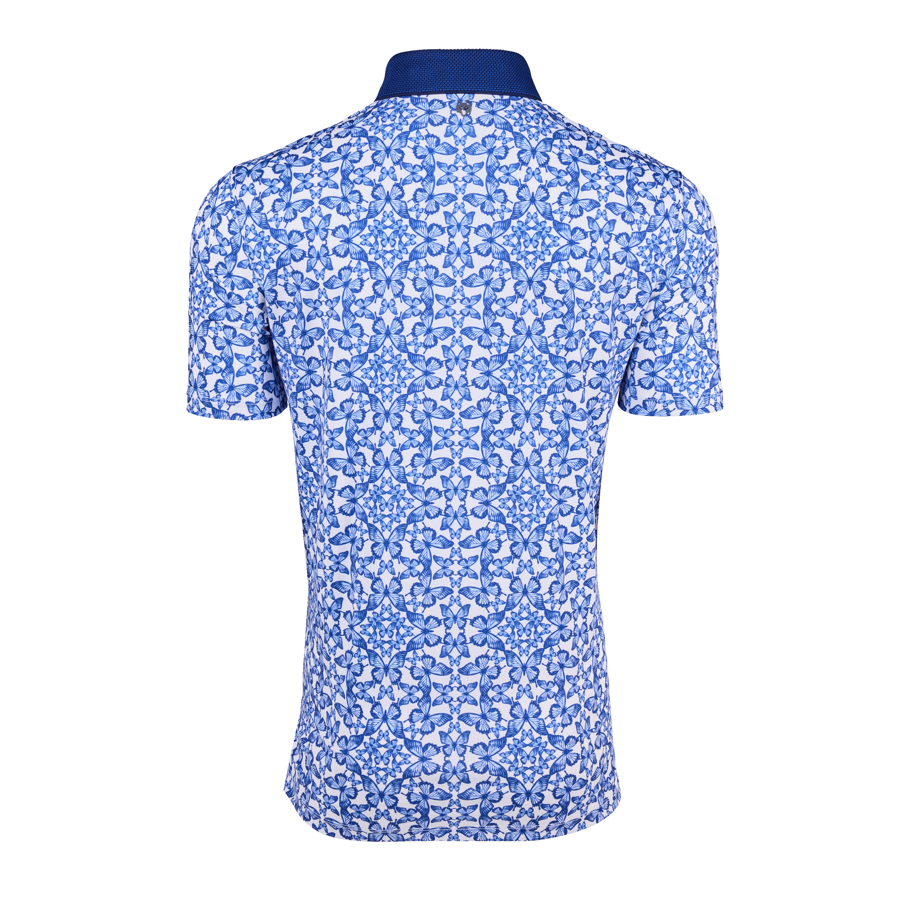 Blue Migration Short Sleeve Polo