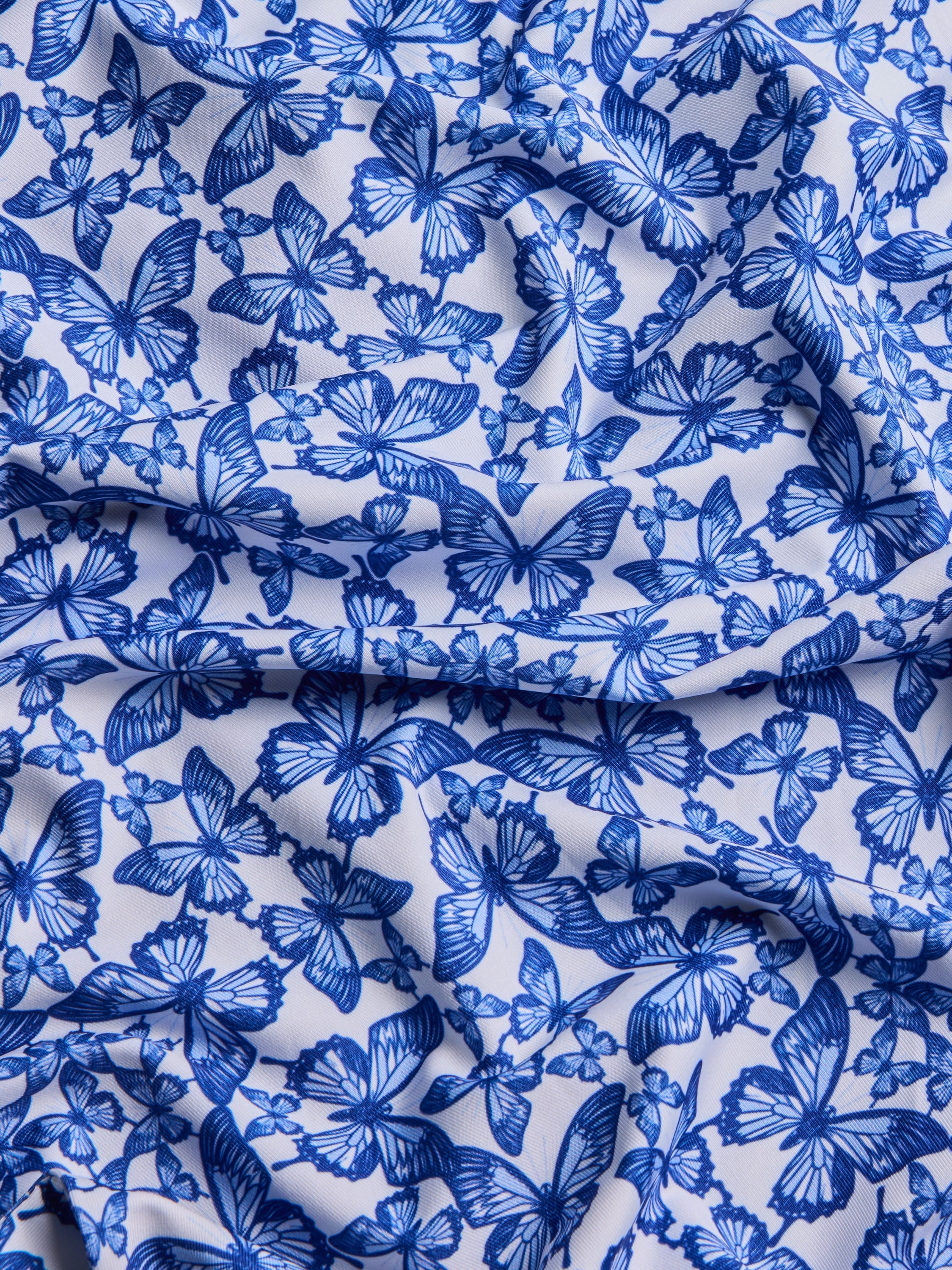 Blue Migration Short Sleeve Polo