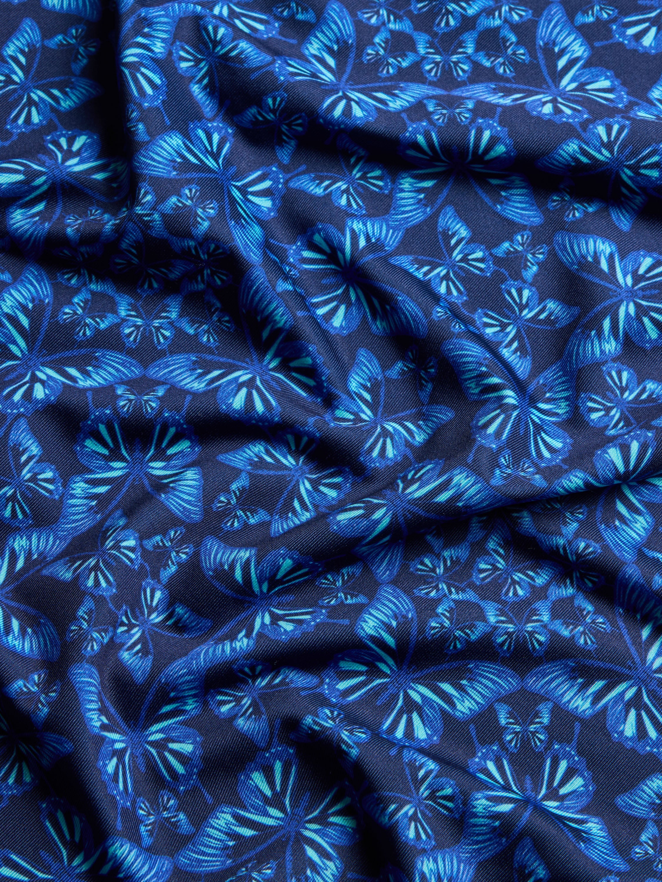 Blue Migration Short Sleeve Polo