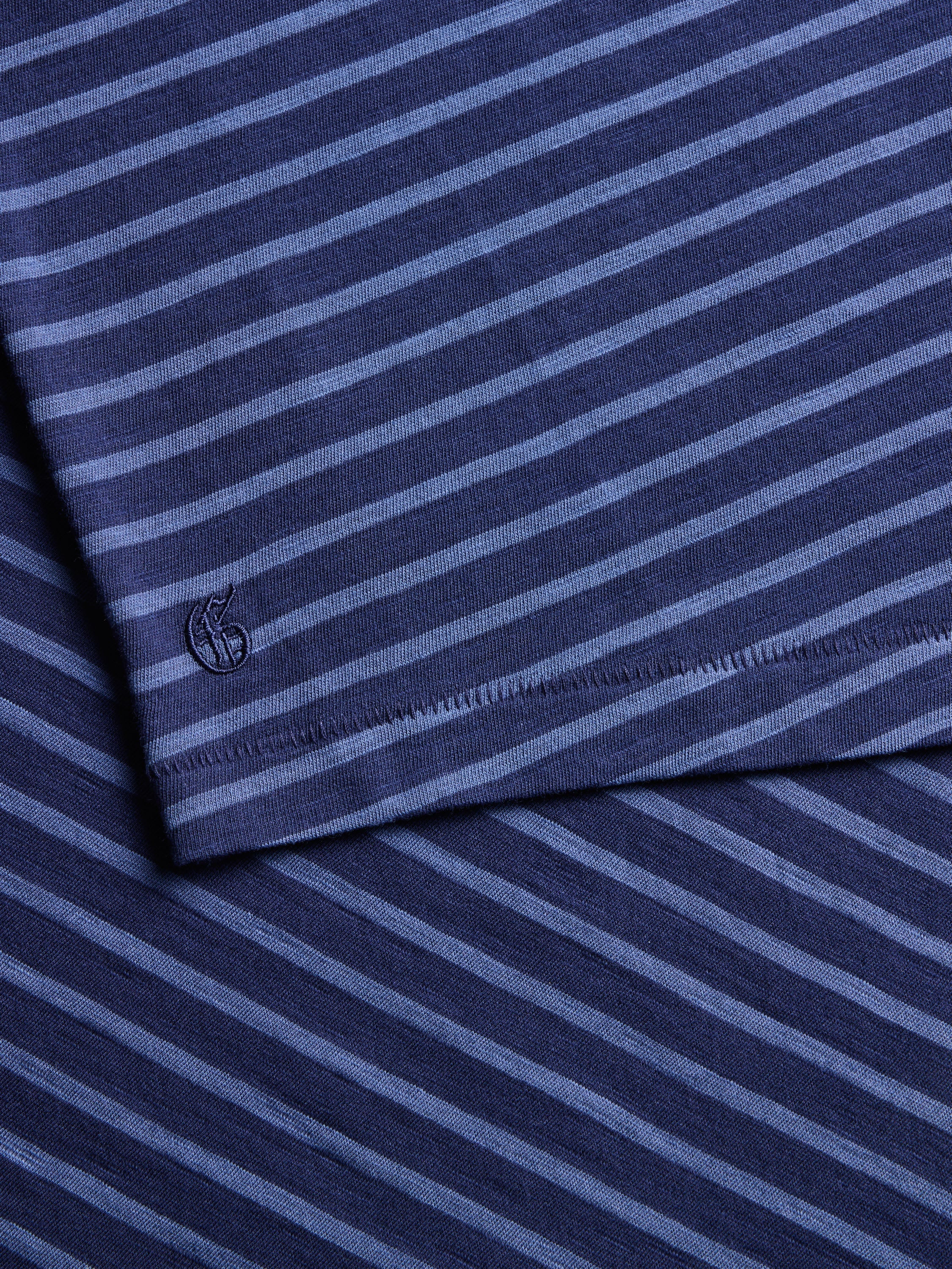 Alpha Slub Striped Short Sleeve Tee