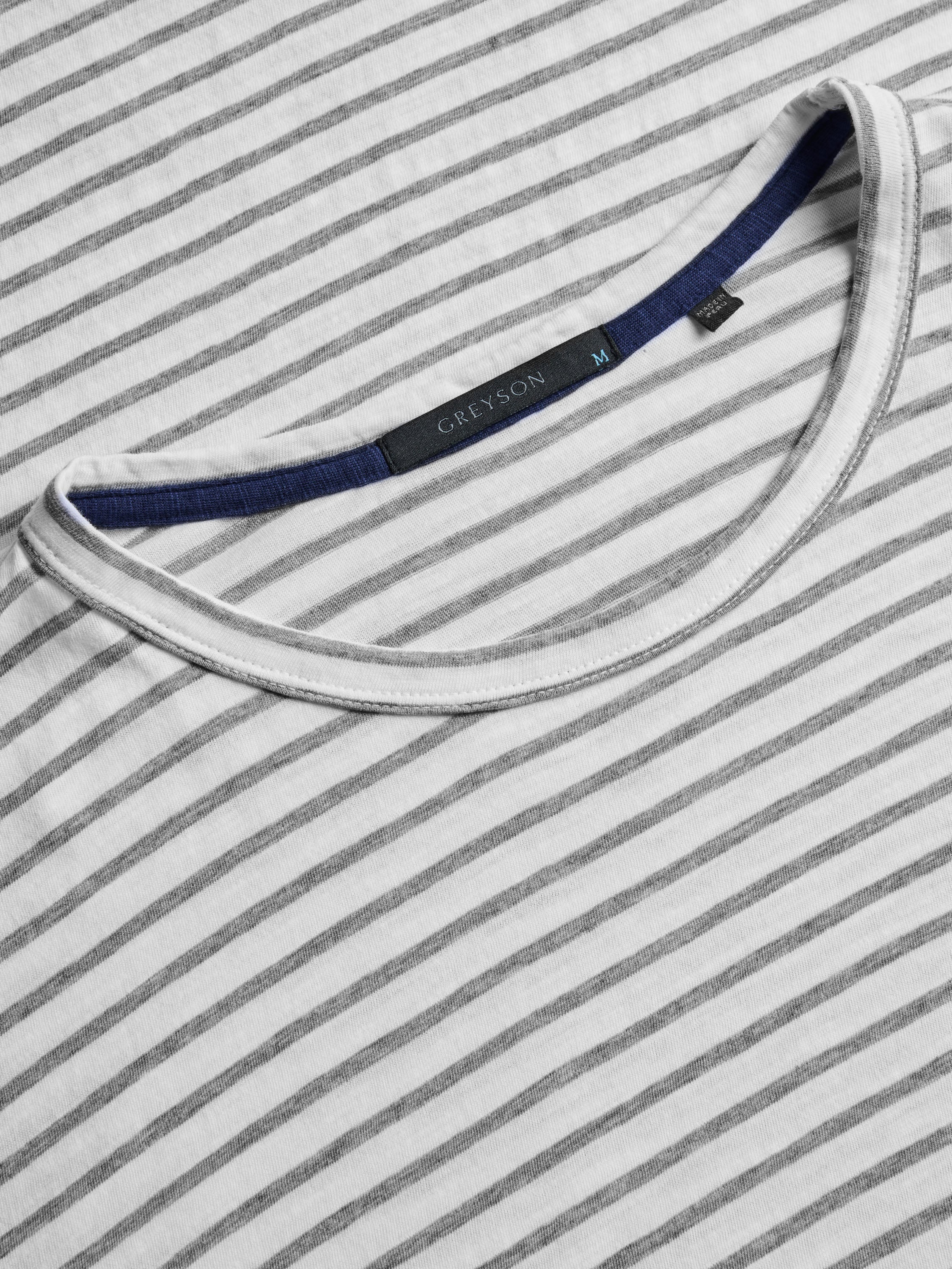 Alpha Slub Striped Short Sleeve Tee