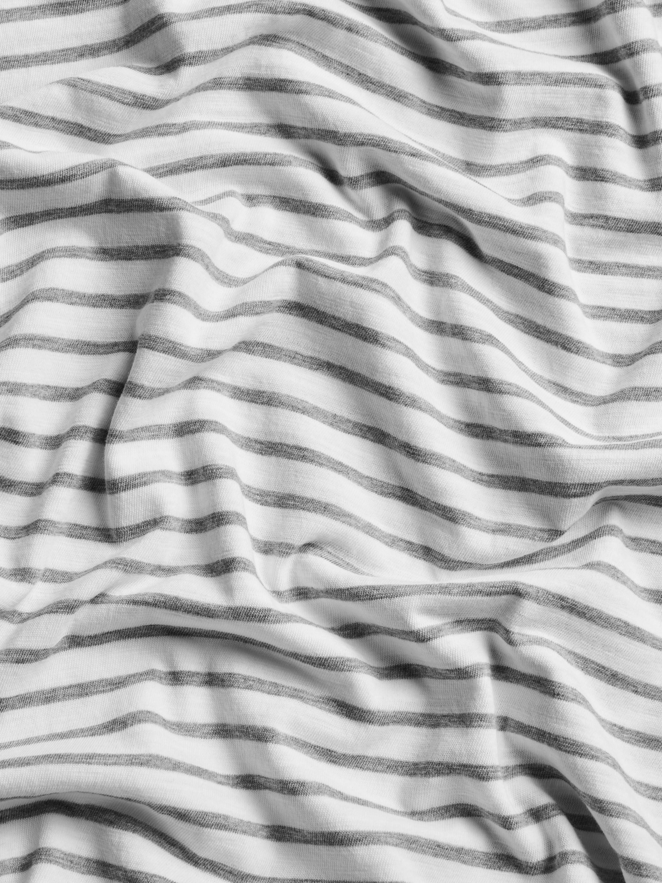 Alpha Slub Striped Short Sleeve Tee