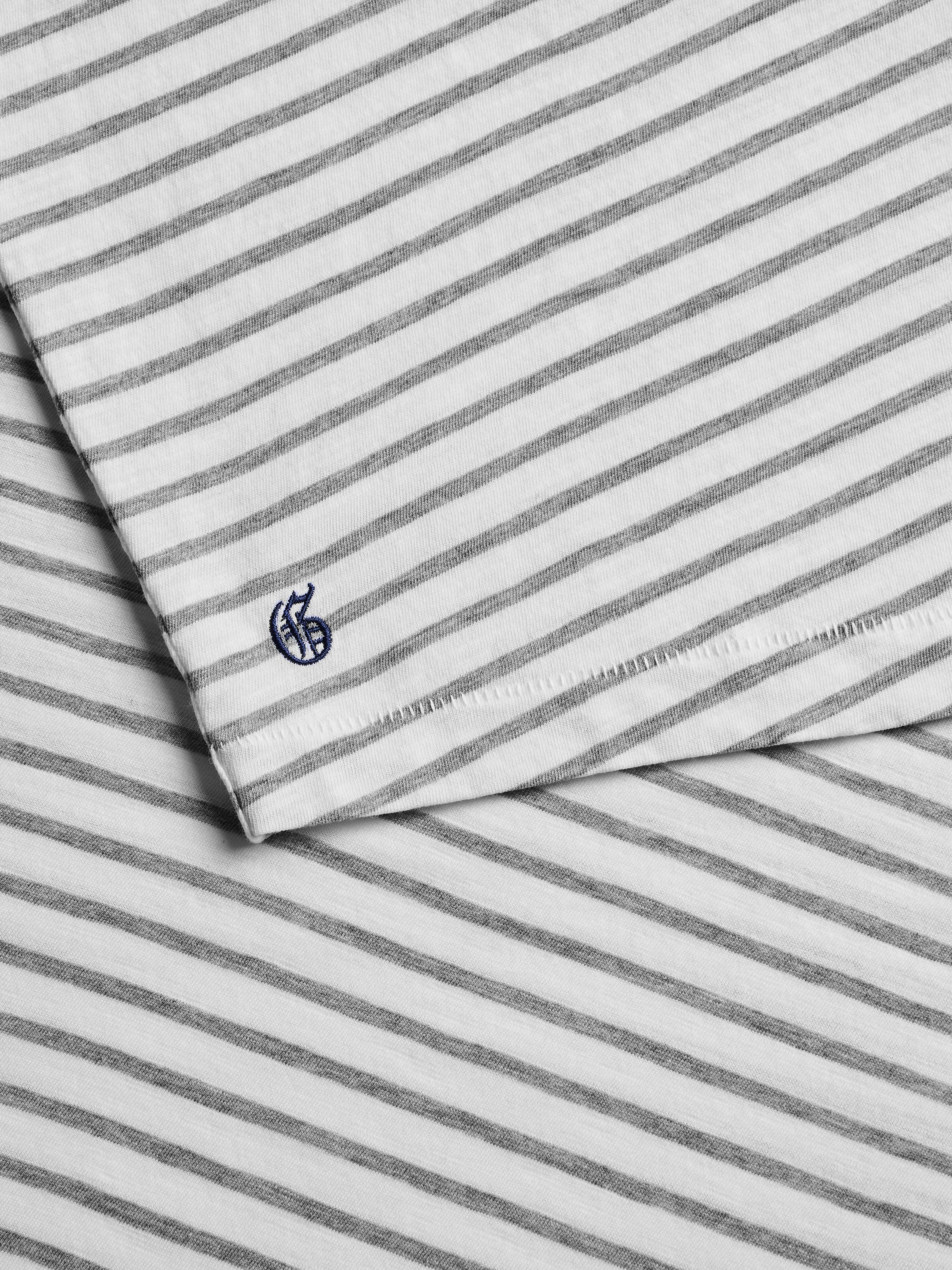 Alpha Slub Striped Short Sleeve Tee