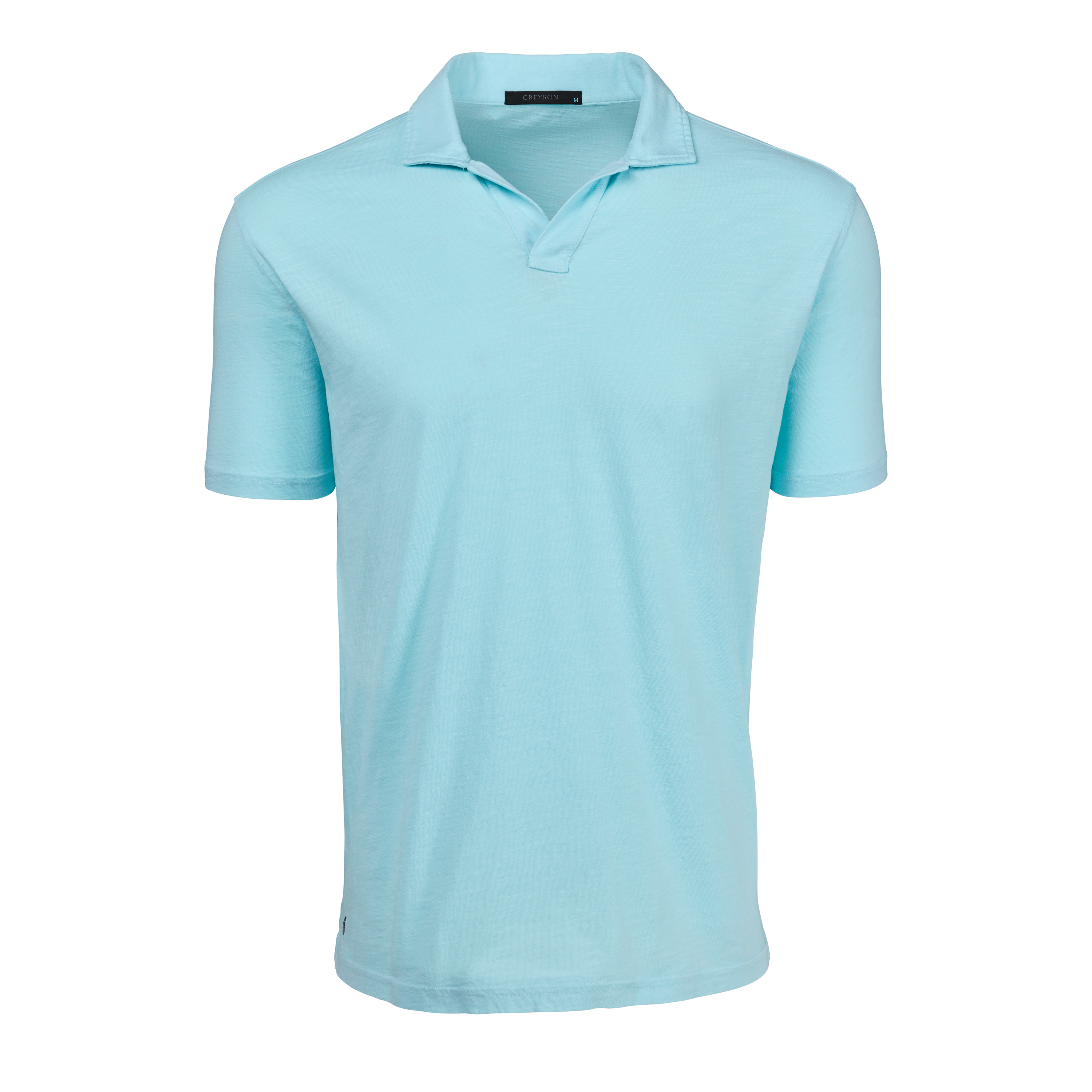 Alpha Slub Johnny Collar Short Sleeve Polo