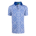 Boy's Blue Migration Short Sleeve Polo