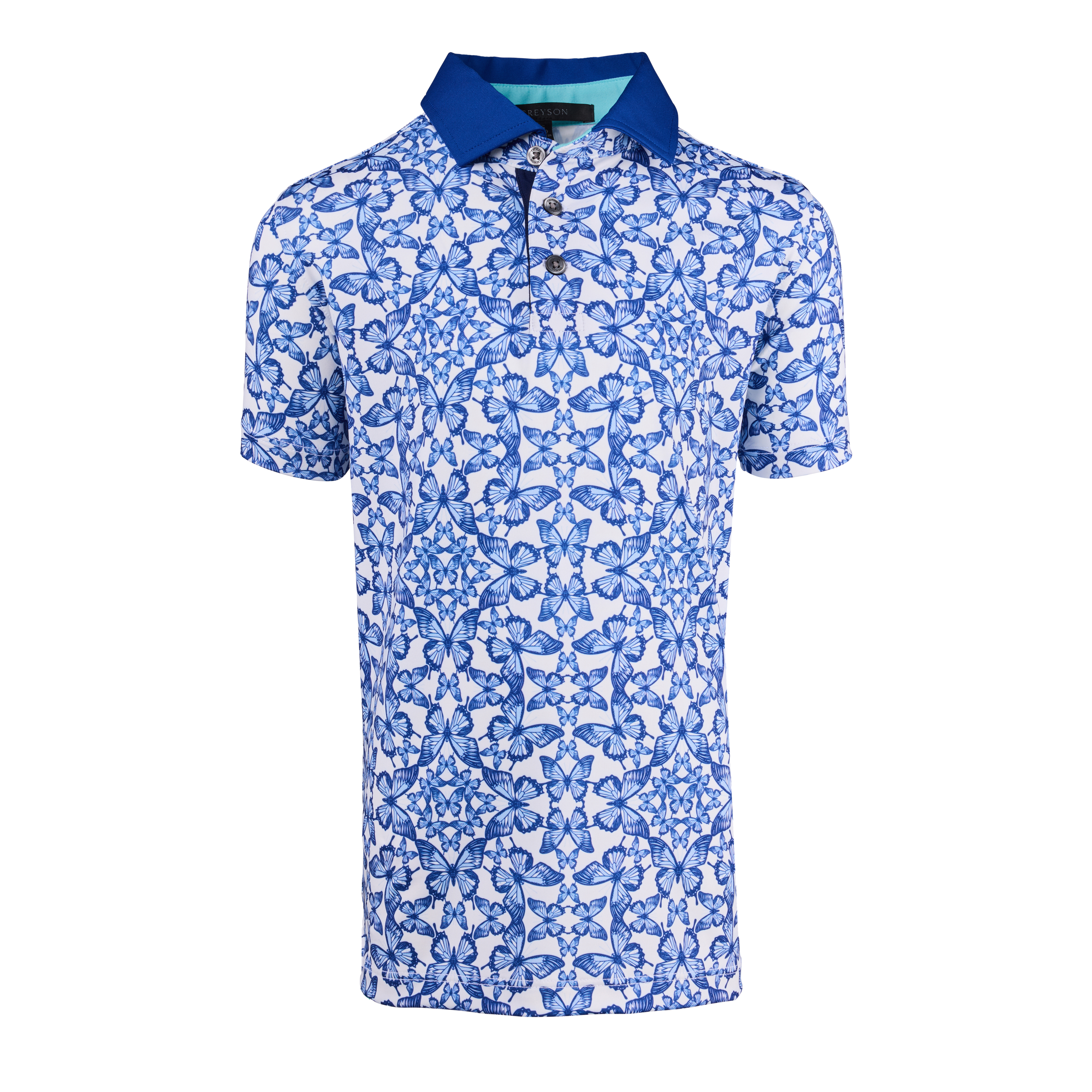 Boy's Blue Migration Short Sleeve Polo
