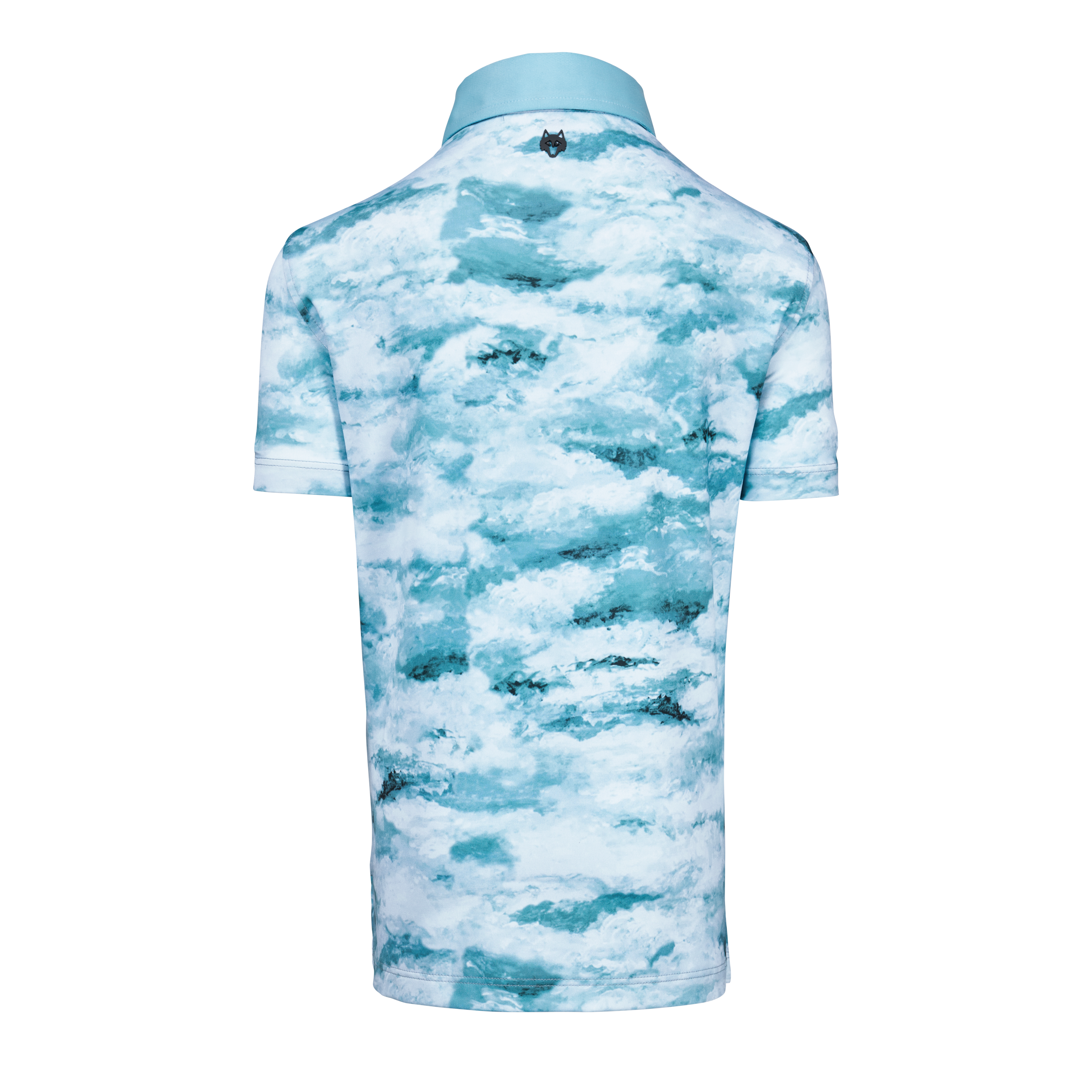 Boy's Painted Clouds Short Sleeve Polo