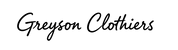 Greyson Clothiers，开头大写，并且字体不需要这么潦草，可以看出是手写就行，有没好看的